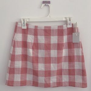 ✩F21 PLAID PINK SKIRT ✩